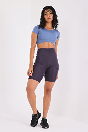 Scorp Alpha Kadın Biker Spor Tayt Antrasit