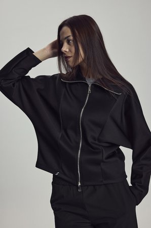 Scorp Astera Kadın Fermuarlı Sweatshirt Siyah