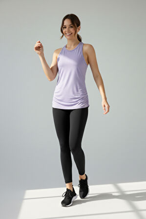 Scorp Aura Sırt Detaylı Kadın Spor Atlet Lila