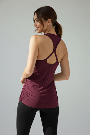 Scorp Aura Sırt Detaylı Kadın Spor Atlet Mürdüm