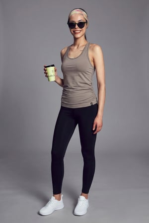 Scorp Aura Sırt Detaylı Kadın Spor Atlet Vizon
