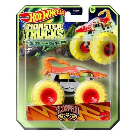 Hot Wheels Monster Trucks Glow in the Dark SCORPEDO 1:64