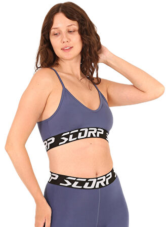 Scorp Elite Pro Spor Sütyen Indigo