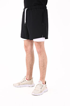 Scorp Extreme Pro Çok Amaçlı Şort Siyah Beyaz