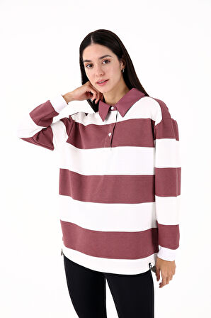 Scorp Luxe Kadın Casual Sweatshirt Bordo