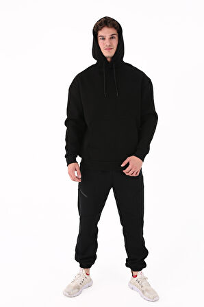 Scorp Origin Erkek Hoodie Sweatshirt Siyah