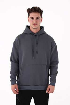 Scorp Origin Erkek Hoodie Sweatshirt Antrasit