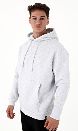 Scorp Origin Erkek Hoodie Sweatshirt Gri