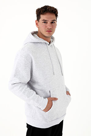 Scorp Origin Erkek Hoodie Sweatshirt Gri