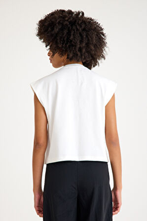 Scorp Savage Kadın Spor Tişört Beyaz