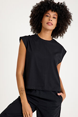 Scorp Savage Kadın Spor Tişört Siyah