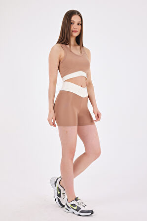 Scorp Sense Kadın Spor Büstiyer Bej