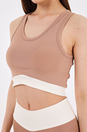 Scorp Sense Kadın Spor Büstiyer Bej