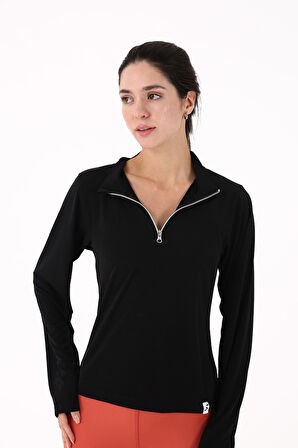 Scorp Sprint Track Top Kadın Sweatshirt Siyah