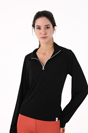 Scorp Sprint Track Top Kadın Sweatshirt Siyah