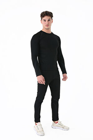 Scorp Thermo-Fit Erkek Termal İçlik Alt Kayak İçliği Siyah