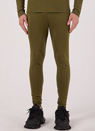 Scorp Thermo-Fit Erkek Termal İçlik Alt Kayak İçliği Askeri Haki Yeşil