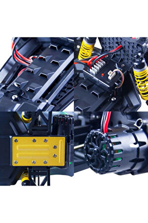 ELEKTRİKLİ RC 1:8 ÖLÇEK SERVO MOTOR SÜSPANSİYONLU ARAZİ ARACI SPOR ARAÇ 85 KM HIZ RC ARAÇ