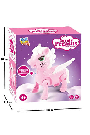 Unicorn Pony Işıklı Sesli Pilli Yürüyen Mavi-Pembe Oyuncak Figür (RENK BELİRTİNİZ LÜTFEN)