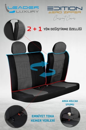 BMW 4 Serisi 430i Cabrio Edition M Sport Keten Oto Koltuk Kılıfı Ön Arka Set Füme Edition SCR