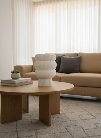 Swirl Charm Serisi Abajur - Dekoratif Aydınlatma - Gece Lambası - Masaüstü Lamba