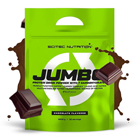 Scitec jumbo Mass Gainer 6600 Gram (Karbonhidrat tozu +Kilo alma)