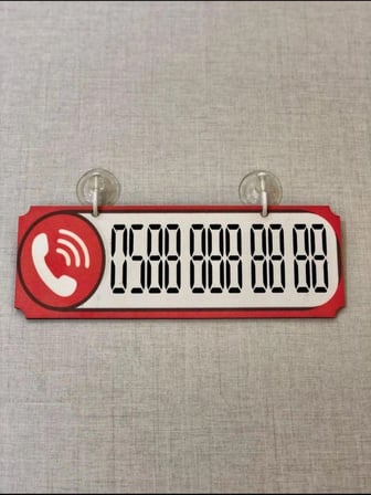 BMW 3 Serisi 325Ci Dekor Plakalı Numaratör Kırmızı 20,5 X 7,5 SCR