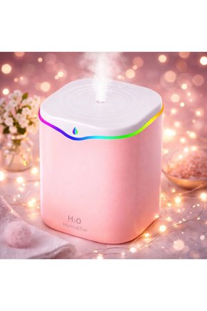 2 LİTRE ODA HAVA NEMLENDİRİCİ WATER DROP HUMUDİFİER RGB LED IŞIKLI BUHAR MAKİNESİ