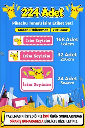 Okul Kreş Kişiye Özel İsim Yazılabilen Etiket Seti - 44