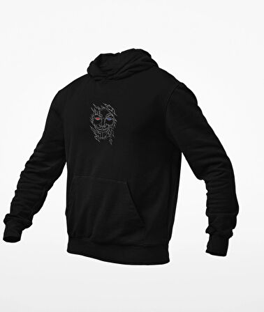 v for vendeta baskılı sweatshirt