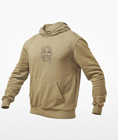 v for vendeta baskılı sweatshirt