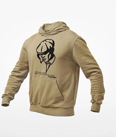 Kara kalem temalı thomas shelby 3 iplik sweatshirt