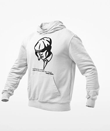 Kara kalem temalı thomas shelby 3 iplik sweatshirt