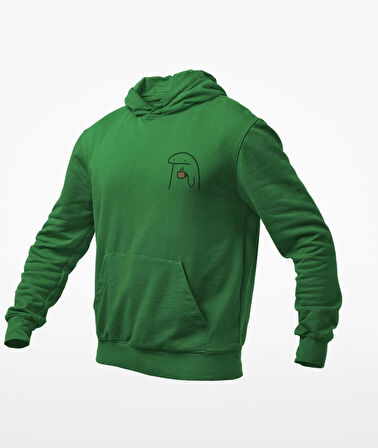 Elinde kahve kupalı emoji baskılı unisex sweatshirts 