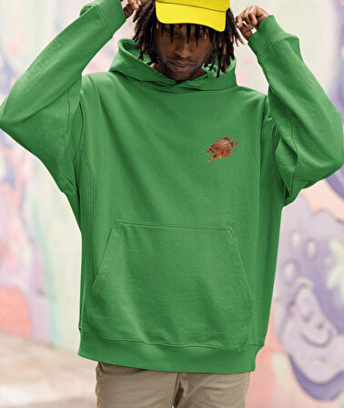 Borcelle basket ball baskılı erkek sweatshirt 