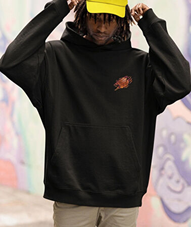 Borcelle basket ball baskılı erkek sweatshirt 