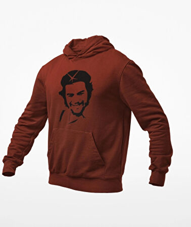 Che Guevara temalı kanguru sweatshirt