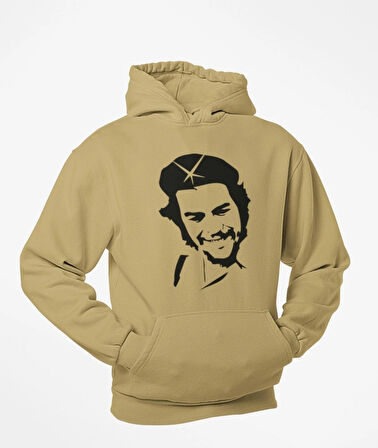 Che Guevara temalı kanguru sweatshirt