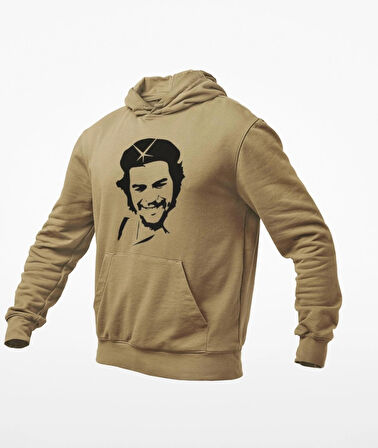 Che Guevara temalı kanguru sweatshirt