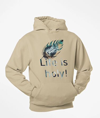 Life is holy!(Hayat Kutsaldır)  Geyikli tüy temalı unisex sweatshirts