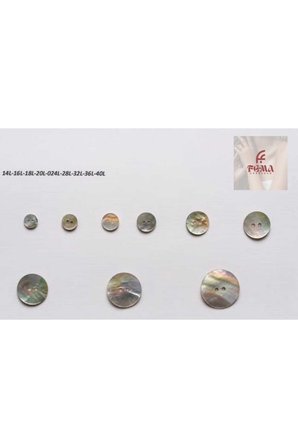 Hakiki Sedef İstridye Düğme 20 Boy-13mm(12 adet)