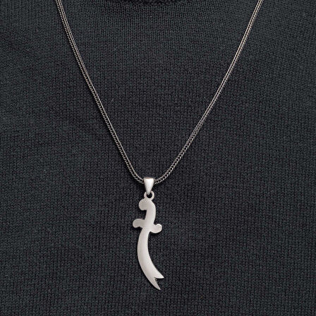 Gümüş Zülfikar Kılıcı Erkek Kolye