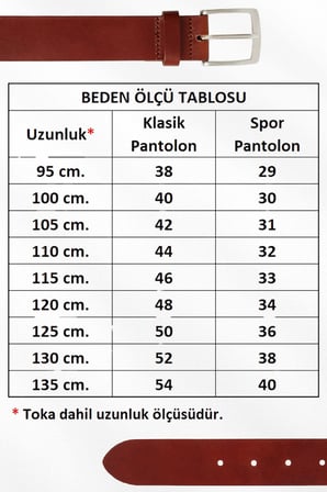 Siyah Hakiki Deri Ortası Şerit Desenli Model 4 cm. Genişlikli Spor Kemer  // 400-42