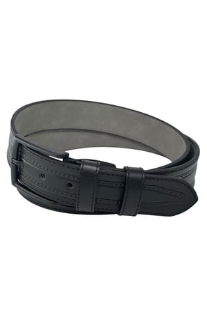 Siyah Suni Deri 4 cm. Genişlik Ortası Desenli Model Spor Erkek Kemer // 7000-38