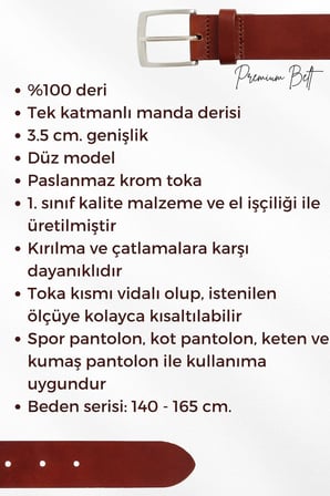 Siyah Büyük Beden Hakiki Deri Düz Renk Dikişsiz 3.5 cm.lik Erkek Klasik Kemer // 300-BATTAL