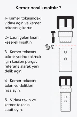 Siyah Büyük Beden Hakiki Deri Düz Renk Dikişsiz 3.5 cm.lik Erkek Klasik Kemer // 300-BATTAL