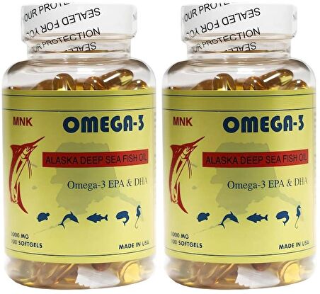 Mnk Omega 3 1000 Mg Balık Yağı 2x100 Softgel