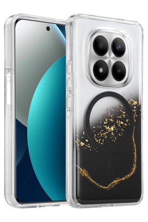 Mey İthalat   Redmi Note 15 Pro Plus 5G Lotus Simli Magsafe Kapak - Siyah