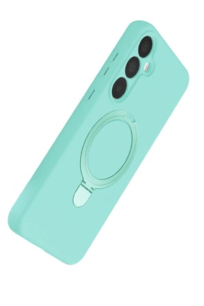 Mey İthalat  Samsung Galaxy A25 5G Regal Magsafe Standlı Kapak - Su Yeşili