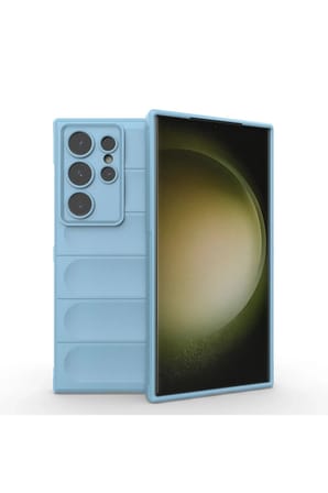 Samsung Galaxy S24 Ultra Kılıf Optimum Silikon - Sky Blue
